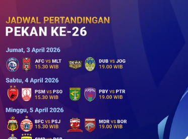 Jadwal Liga Indonesia 2026 Lengkap Pekan Ini Siap Digelar